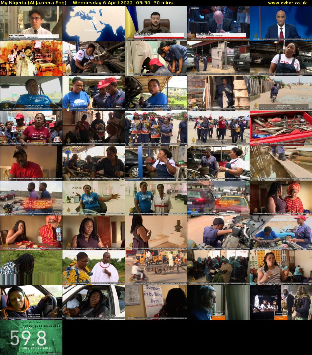 My Nigeria (Al Jazeera Eng) Wednesday 6 April 2022 03:30 - 04:00