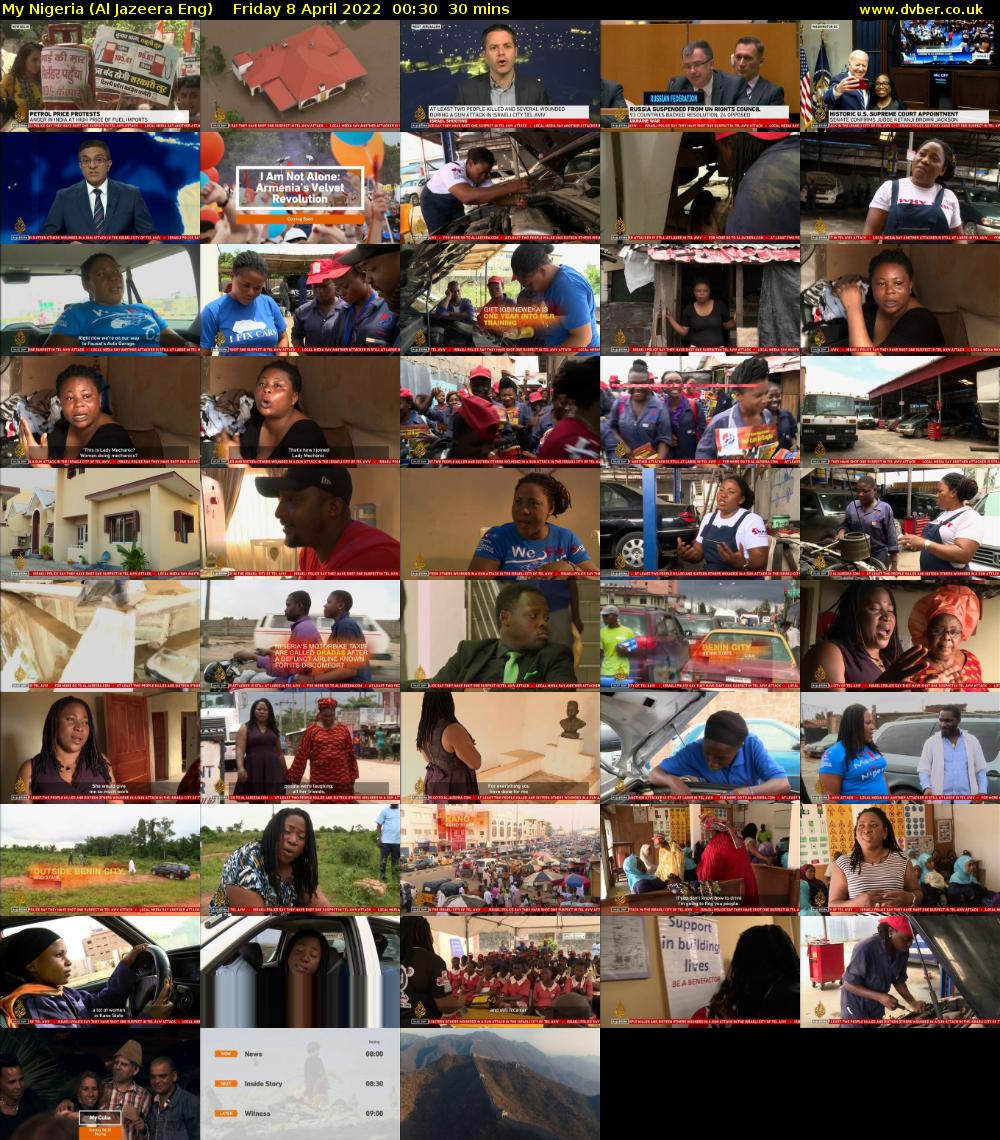 My Nigeria (Al Jazeera Eng) Friday 8 April 2022 00:30 - 01:00
