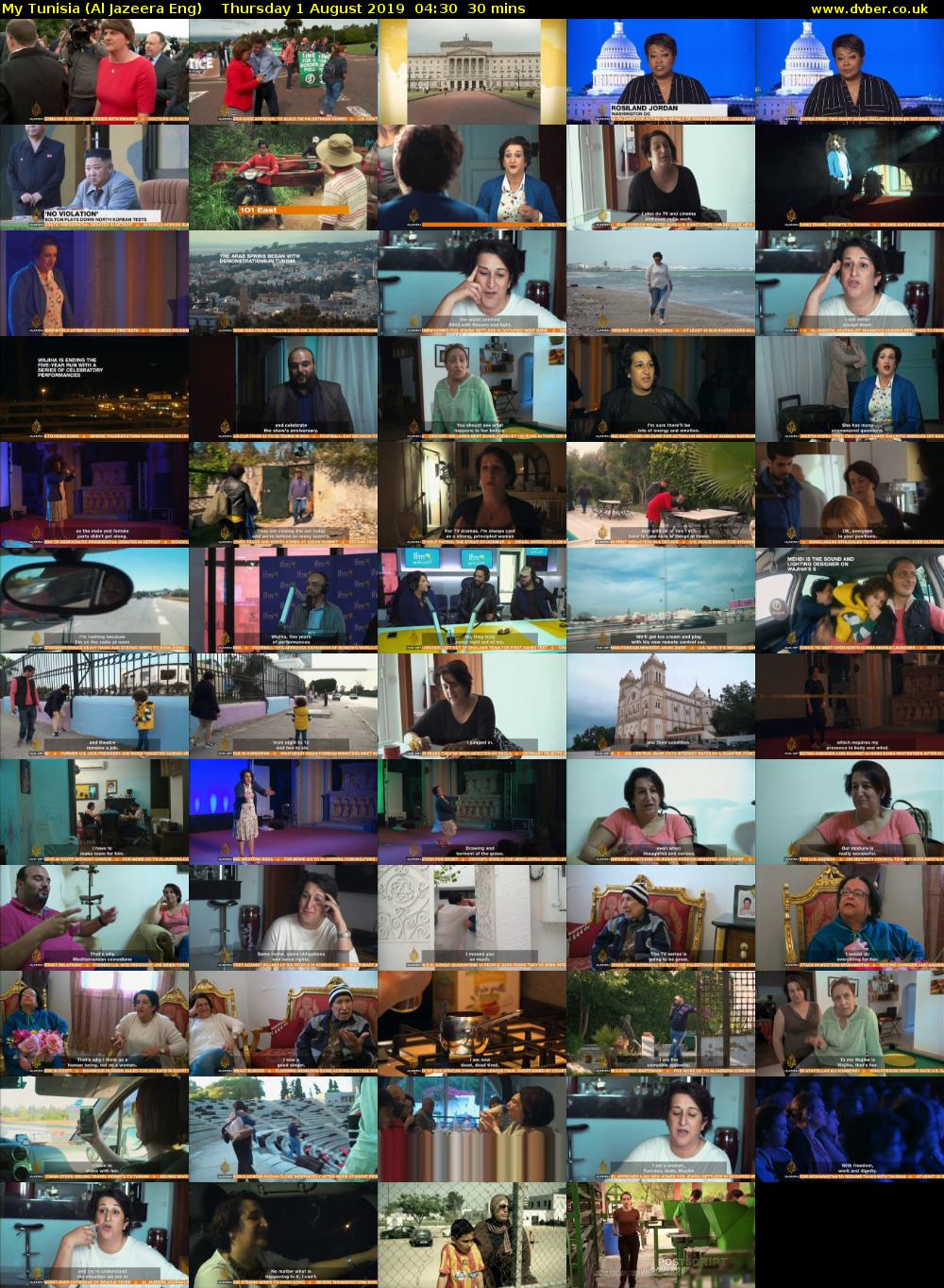 My Tunisia (Al Jazeera Eng) Thursday 1 August 2019 04:30 - 05:00