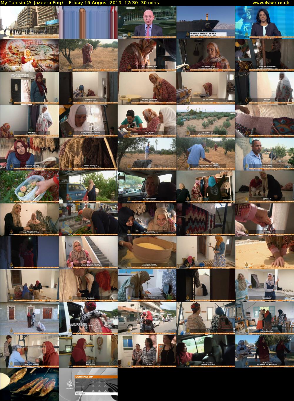 My Tunisia (Al Jazeera Eng) Friday 16 August 2019 17:30 - 18:00