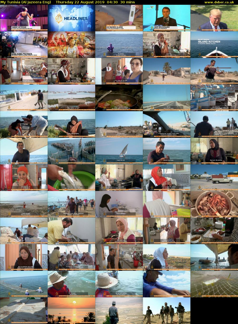 My Tunisia (Al Jazeera Eng) Thursday 22 August 2019 04:30 - 05:00