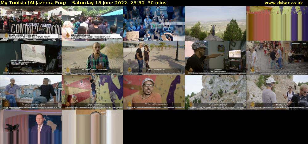 My Tunisia (Al Jazeera Eng) Saturday 18 June 2022 23:30 - 00:00