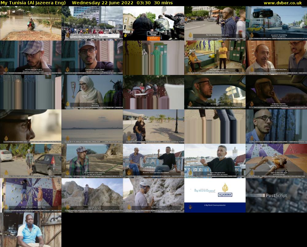 My Tunisia (Al Jazeera Eng) Wednesday 22 June 2022 03:30 - 04:00