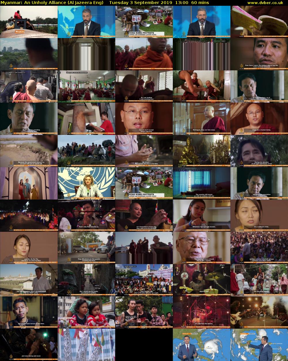 Myanmar: An Unholy Alliance (Al Jazeera Eng) Tuesday 3 September 2019 13:00 - 14:00