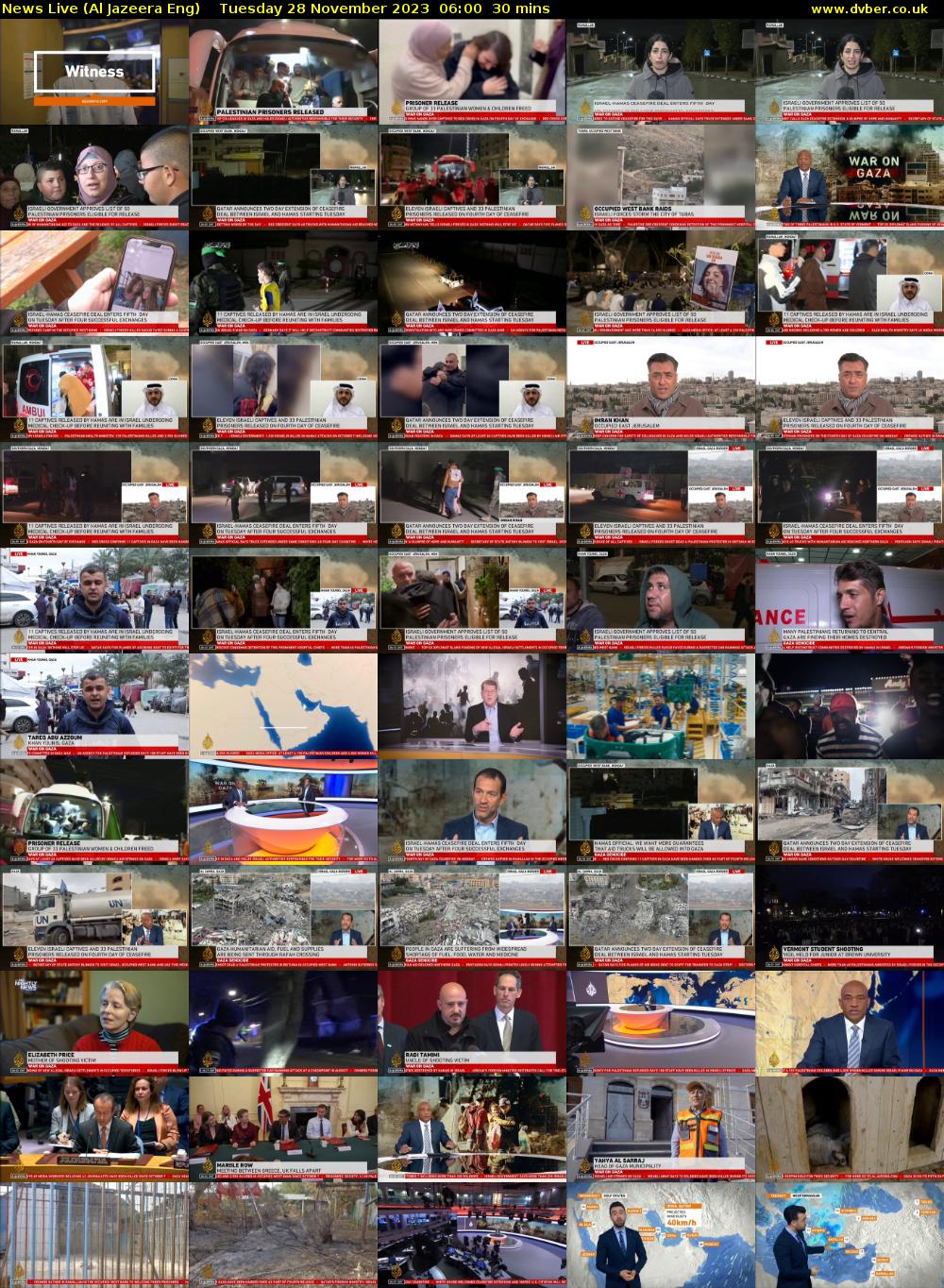 News Live (Al Jazeera Eng) Tuesday 28 November 2023 06:00 - 06:30