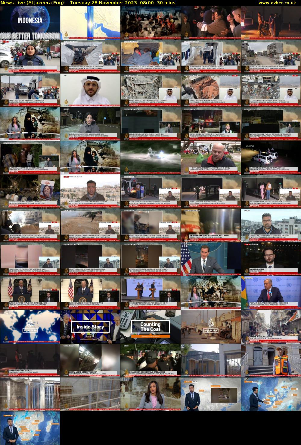 News Live (Al Jazeera Eng) Tuesday 28 November 2023 08:00 - 08:30