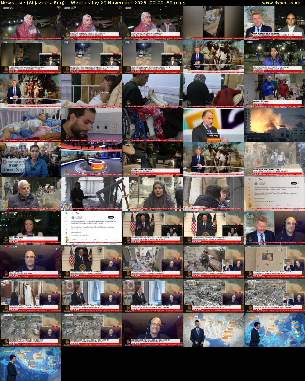 News Live (Al Jazeera Eng) Wednesday 29 November 2023 00:00 - 00:30