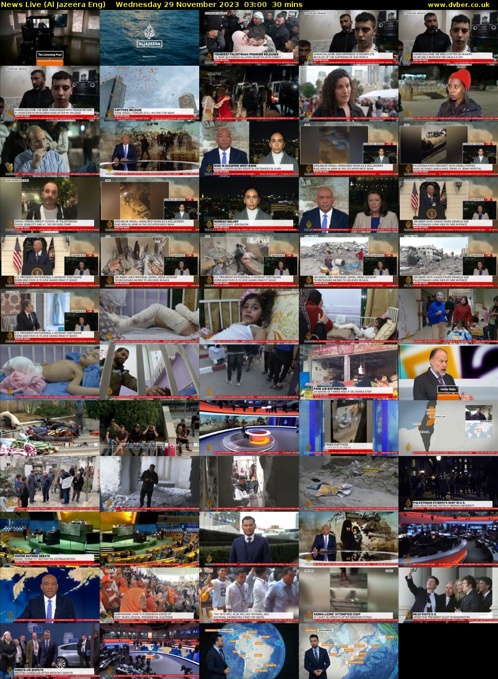 News Live (Al Jazeera Eng) Wednesday 29 November 2023 03:00 - 03:30