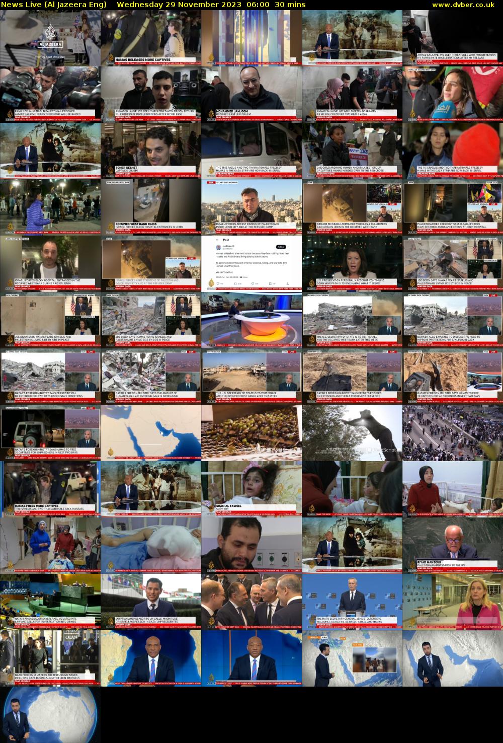 News Live (Al Jazeera Eng) Wednesday 29 November 2023 06:00 - 06:30