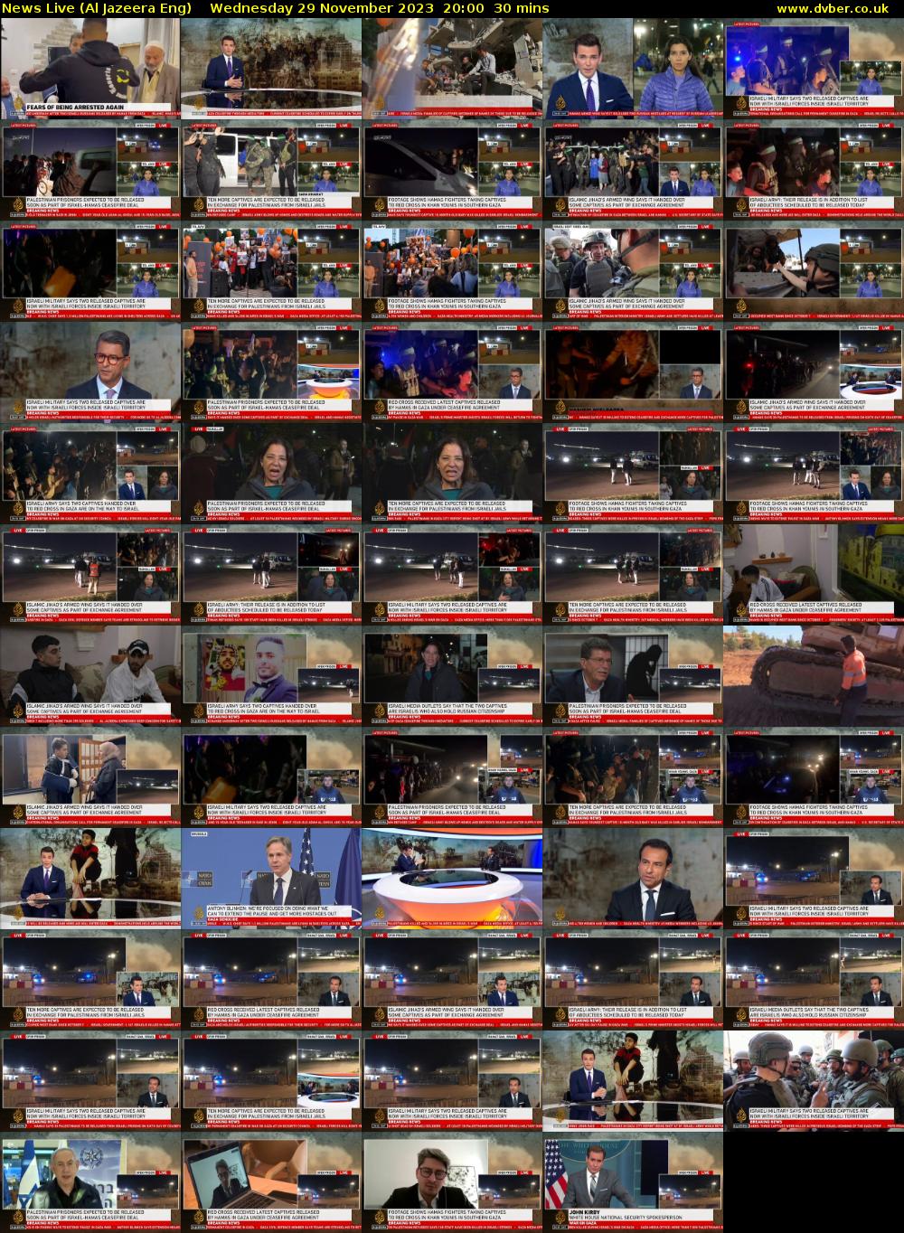 News Live (Al Jazeera Eng) Wednesday 29 November 2023 20:00 - 20:30