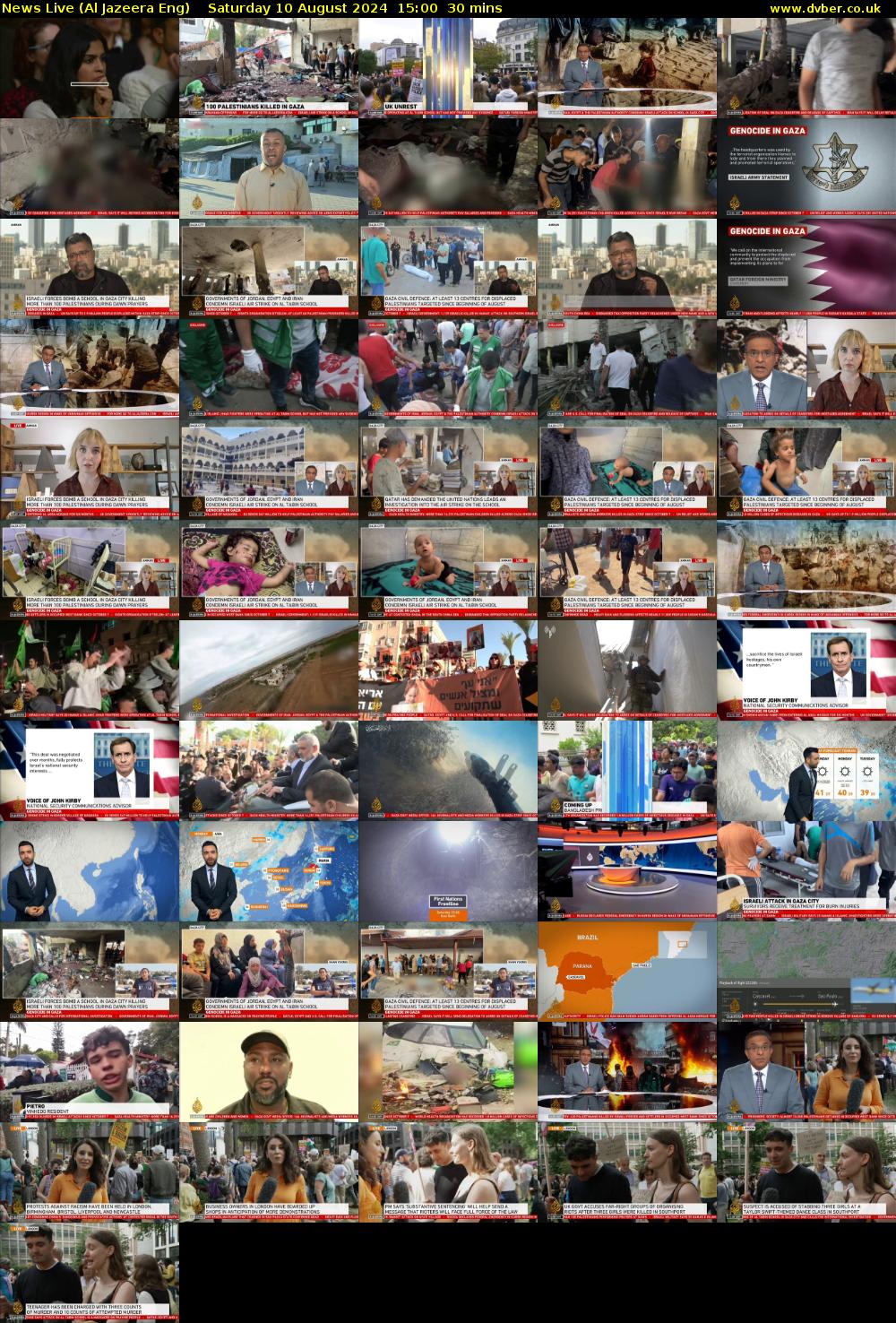 News Live (Al Jazeera Eng) Saturday 10 August 2024 15:00 - 15:30
