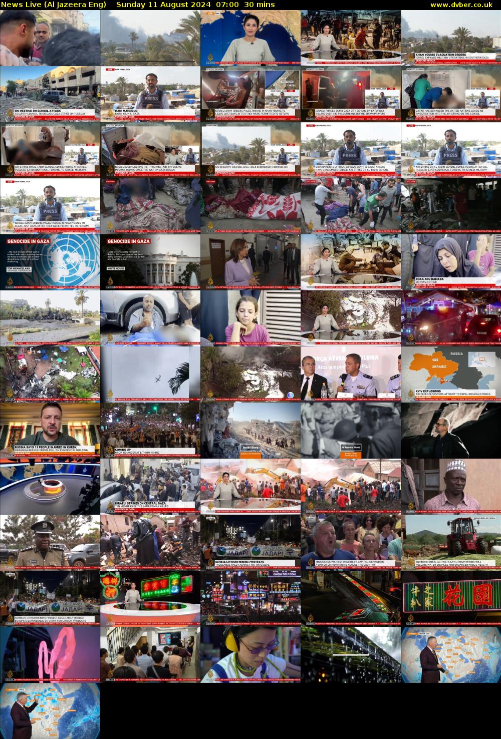 News Live (Al Jazeera Eng) Sunday 11 August 2024 07:00 - 07:30