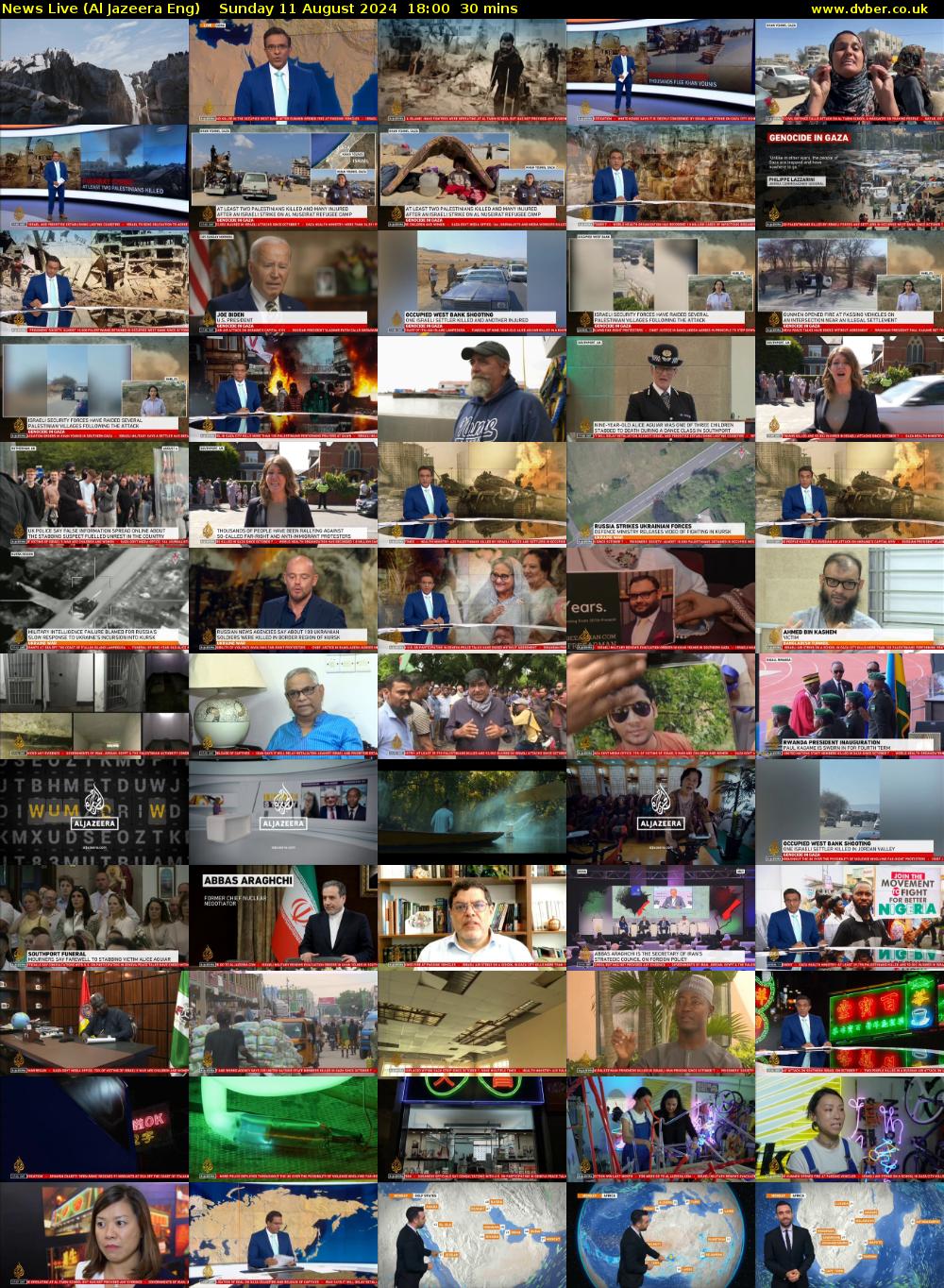 News Live (Al Jazeera Eng) Sunday 11 August 2024 18:00 - 18:30