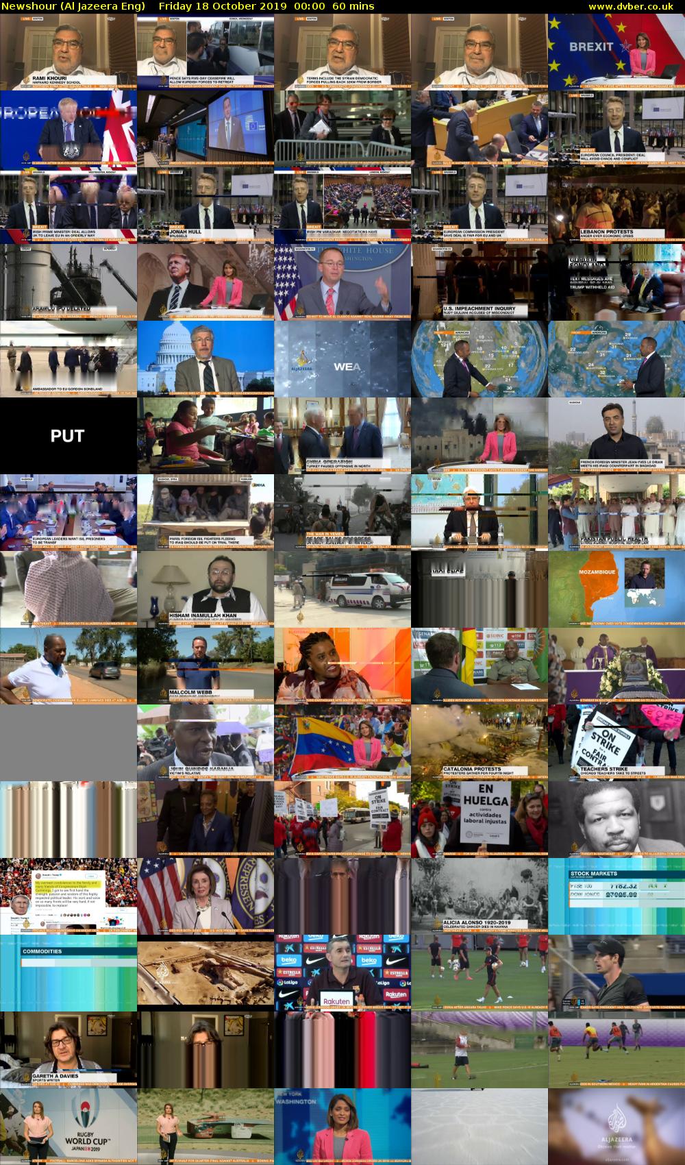 Newshour (Al Jazeera Eng) Friday 18 October 2019 00:00 - 01:00
