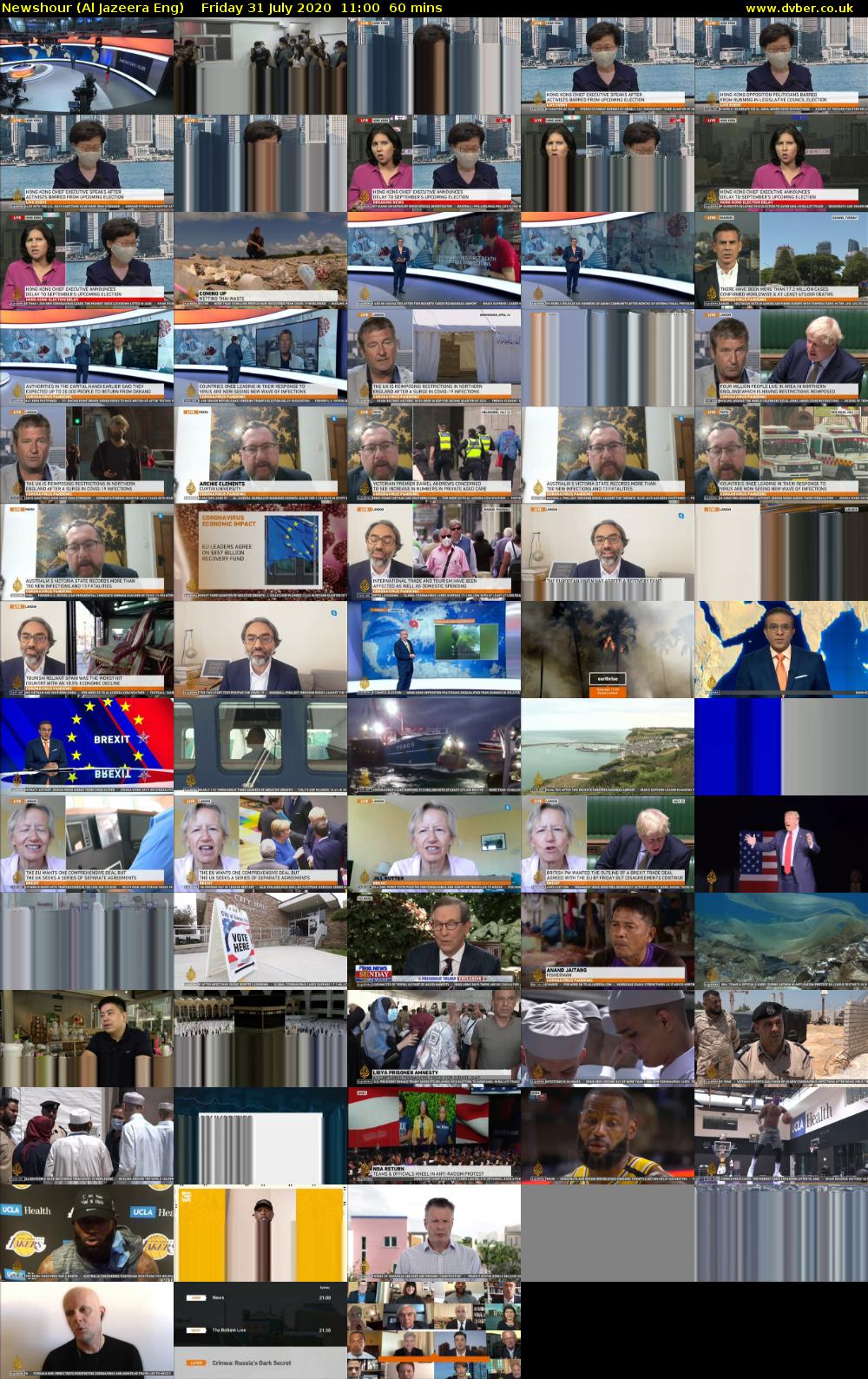 Newshour (Al Jazeera Eng) Friday 31 July 2020 11:00 - 12:00