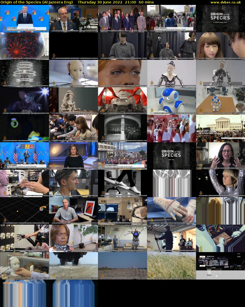 Origin of the Species (Al Jazeera Eng) Thursday 30 June 2022 21:00 - 22:00