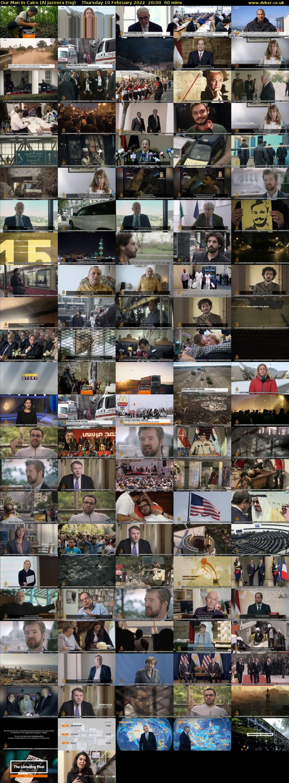 Our Man In Cairo (Al Jazeera Eng) Thursday 10 February 2022 20:00 - 21:00