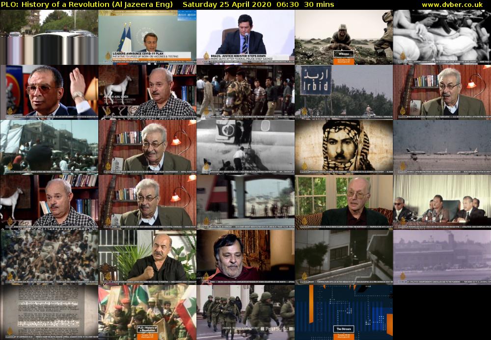 PLO: History of a Revolution (Al Jazeera Eng) Saturday 25 April 2020 06:30 - 07:00