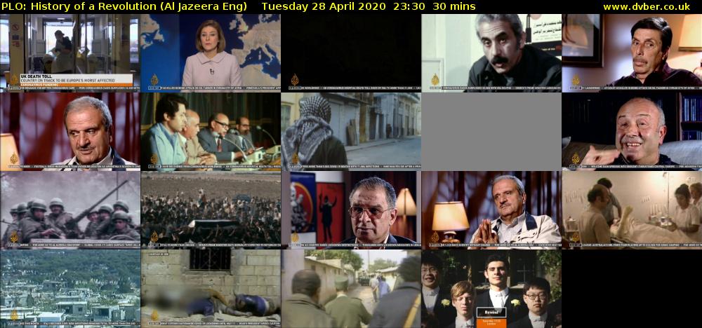 PLO: History of a Revolution (Al Jazeera Eng) Tuesday 28 April 2020 23:30 - 00:00