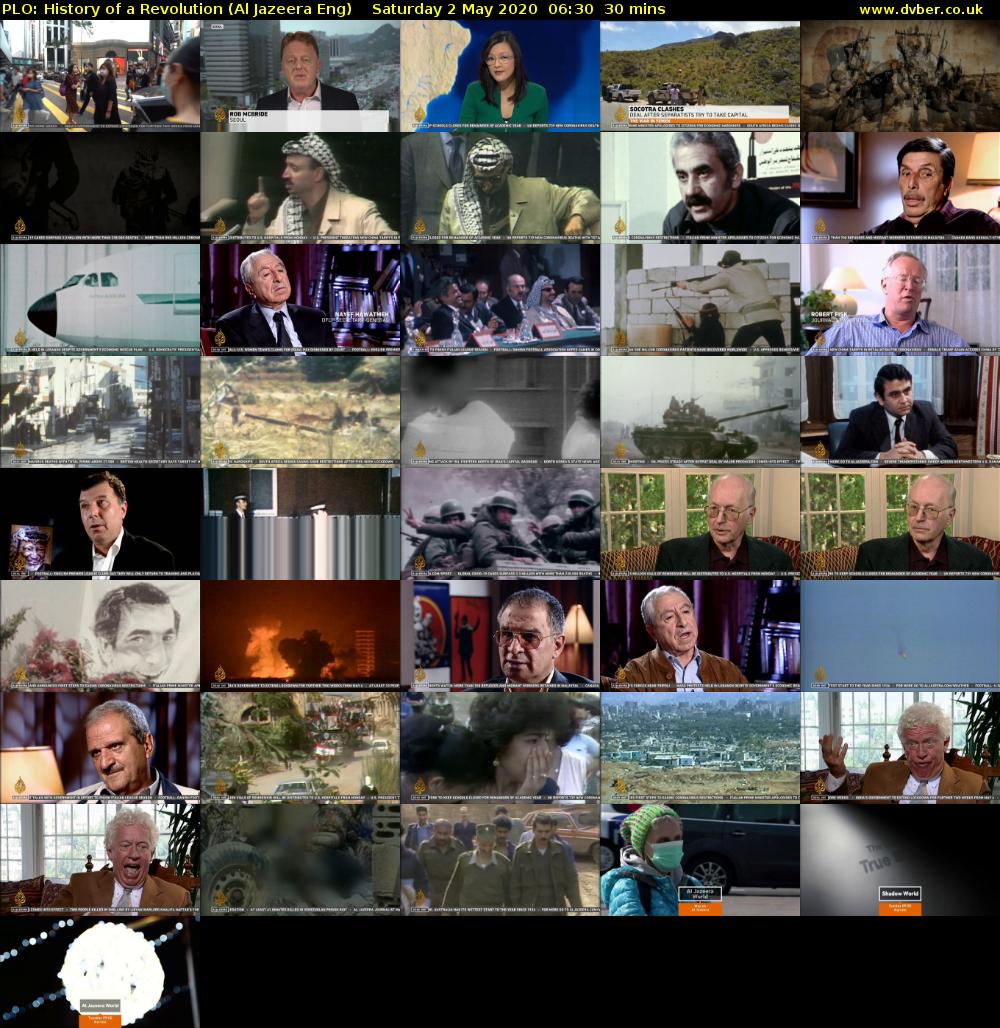 PLO: History of a Revolution (Al Jazeera Eng) Saturday 2 May 2020 06:30 - 07:00