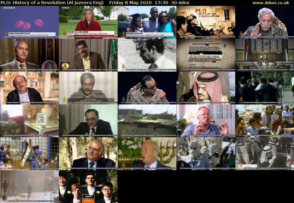 PLO: History of a Revolution (Al Jazeera Eng) Friday 8 May 2020 17:30 - 18:00