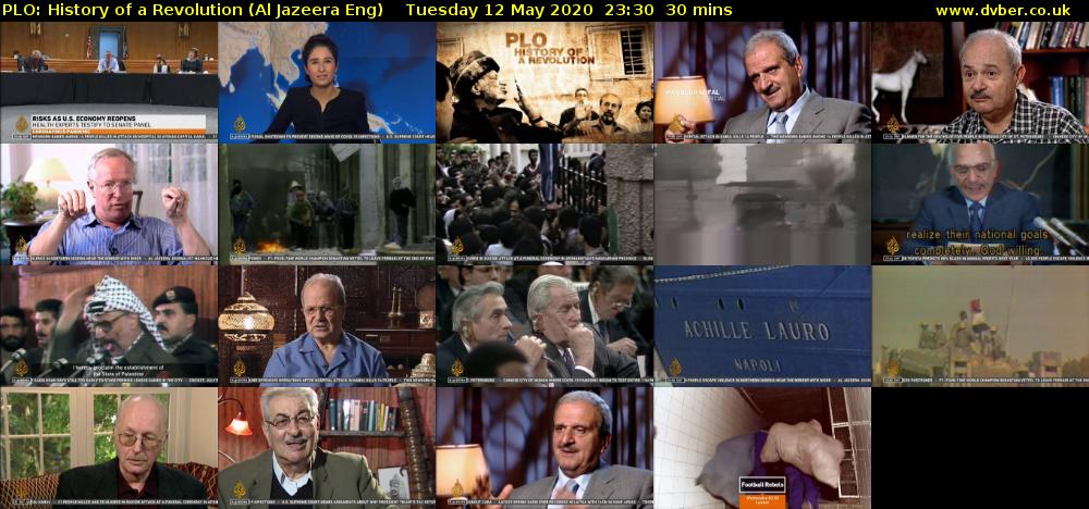 PLO: History of a Revolution (Al Jazeera Eng) Tuesday 12 May 2020 23:30 - 00:00