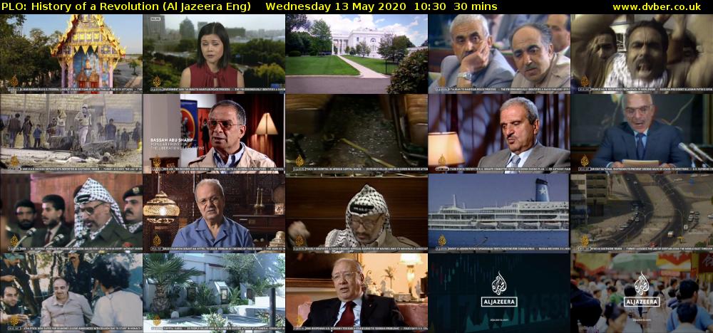 PLO: History of a Revolution (Al Jazeera Eng) Wednesday 13 May 2020 10:30 - 11:00
