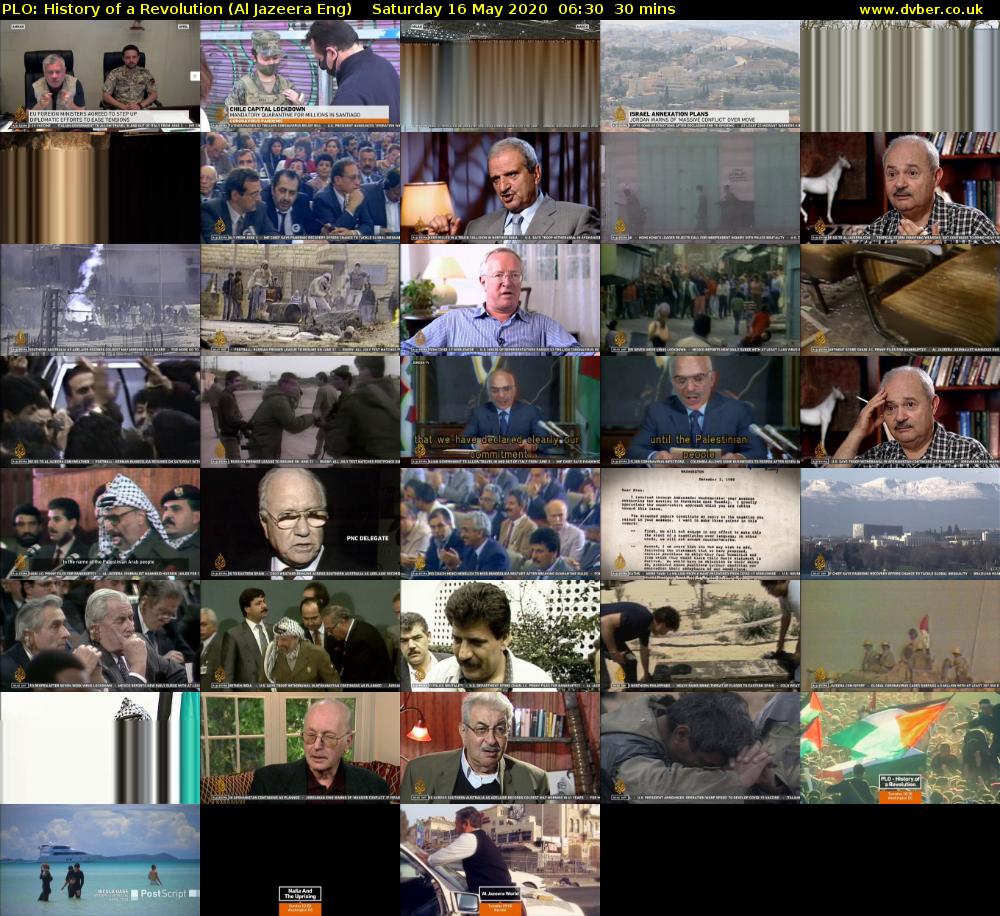 PLO: History of a Revolution (Al Jazeera Eng) Saturday 16 May 2020 06:30 - 07:00