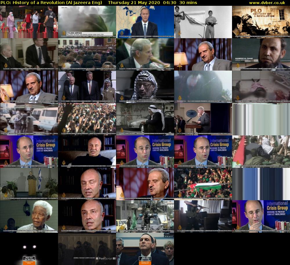 PLO: History of a Revolution (Al Jazeera Eng) Thursday 21 May 2020 04:30 - 05:00