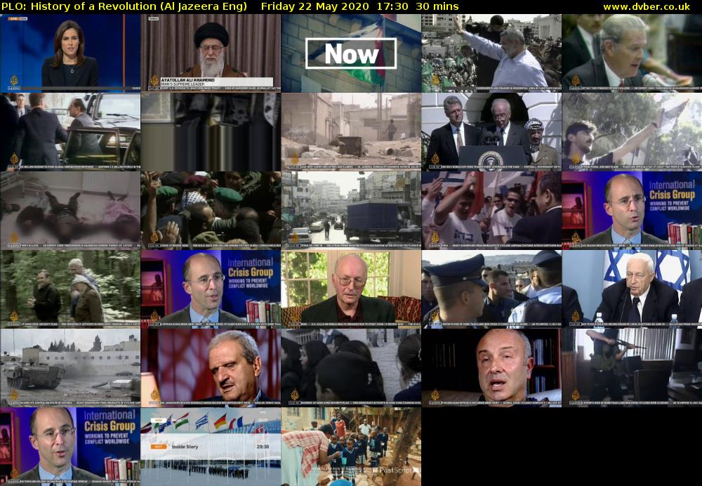 PLO: History of a Revolution (Al Jazeera Eng) Friday 22 May 2020 17:30 - 18:00