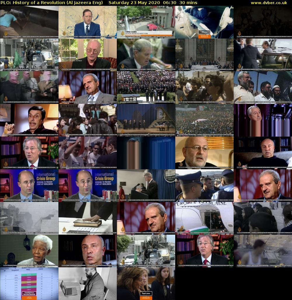 PLO: History of a Revolution (Al Jazeera Eng) Saturday 23 May 2020 06:30 - 07:00
