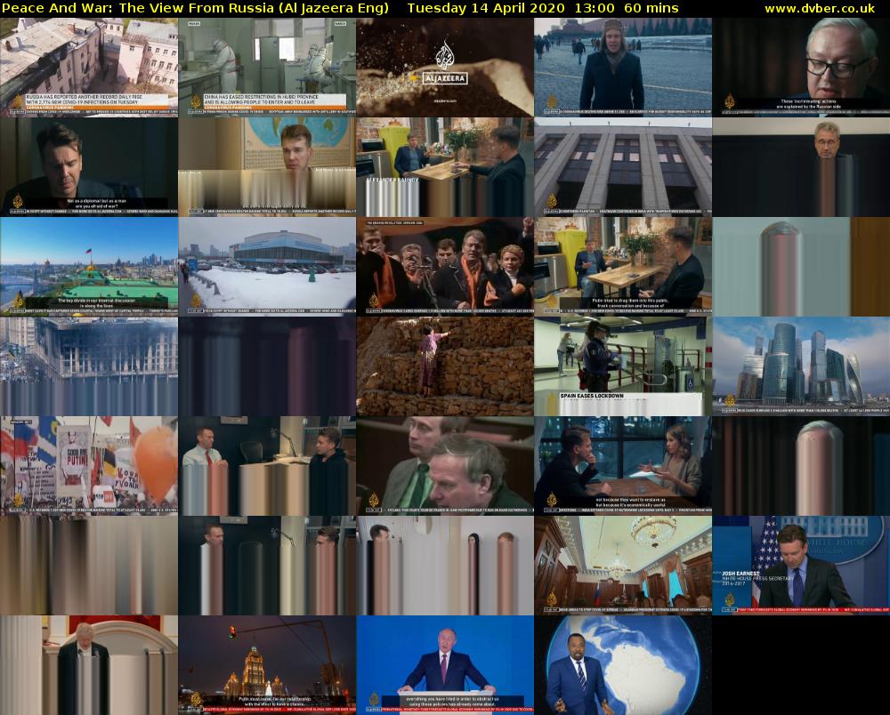Peace And War: The View From Russia (Al Jazeera Eng) Tuesday 14 April 2020 13:00 - 14:00