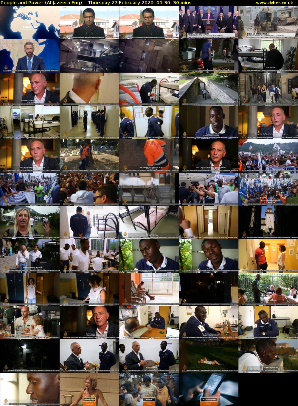 People and Power (Al Jazeera Eng) Thursday 27 February 2020 09:30 - 10:00