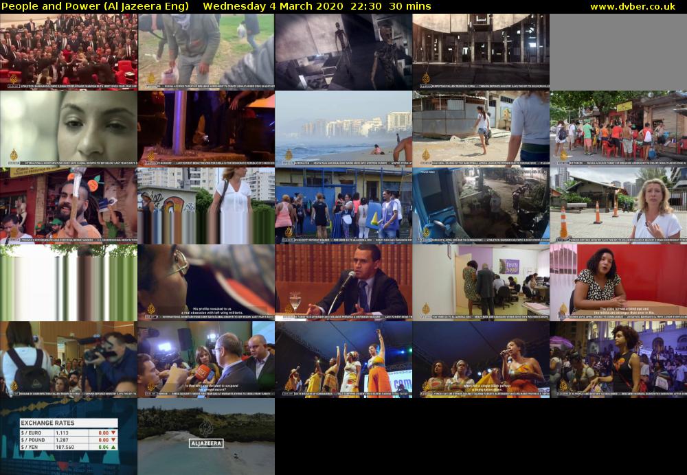 People and Power (Al Jazeera Eng) Wednesday 4 March 2020 22:30 - 23:00