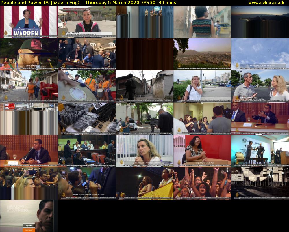 People and Power (Al Jazeera Eng) Thursday 5 March 2020 09:30 - 10:00