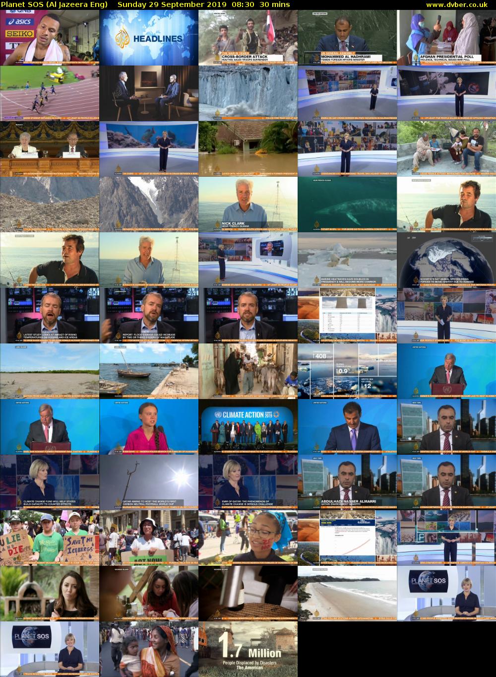 Planet SOS (Al Jazeera Eng) Sunday 29 September 2019 08:30 - 09:00