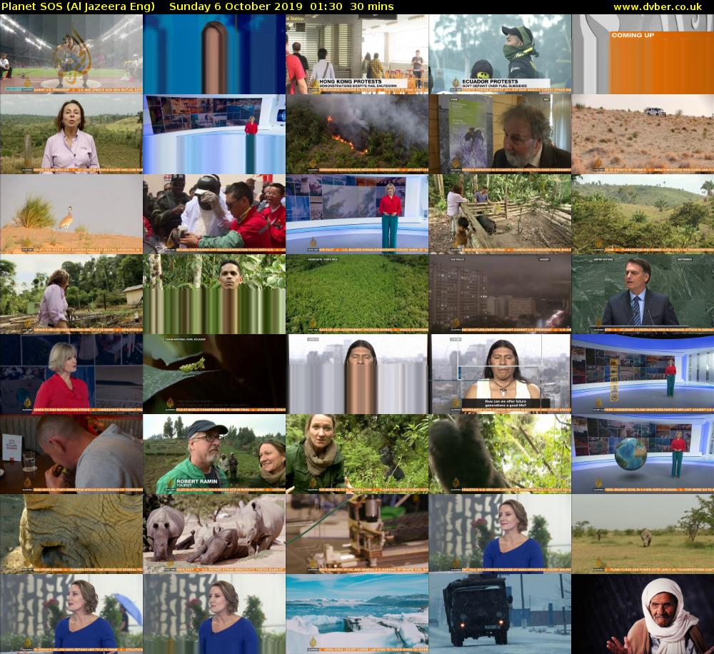 Planet SOS (Al Jazeera Eng) Sunday 6 October 2019 01:30 - 02:00