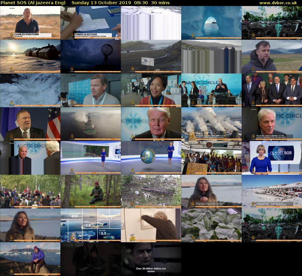 Planet SOS (Al Jazeera Eng) Sunday 13 October 2019 08:30 - 09:00