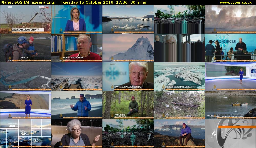Planet SOS (Al Jazeera Eng) Tuesday 15 October 2019 17:30 - 18:00