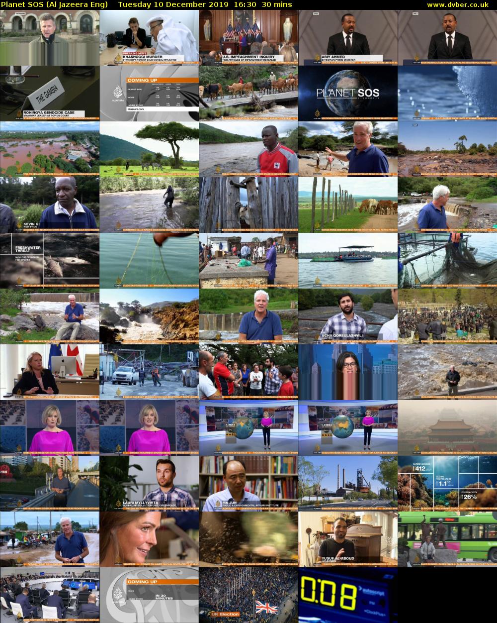Planet SOS (Al Jazeera Eng) Tuesday 10 December 2019 16:30 - 17:00