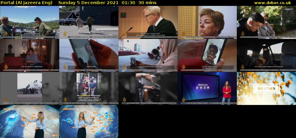 Portal (Al Jazeera Eng) Sunday 5 December 2021 01:30 - 02:00