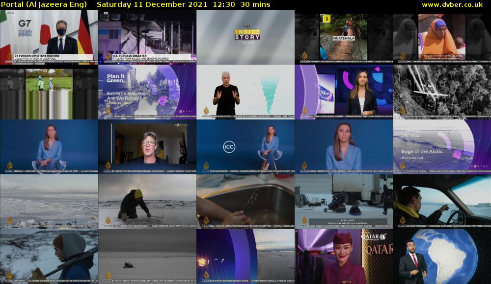 Portal (Al Jazeera Eng) Saturday 11 December 2021 12:30 - 13:00