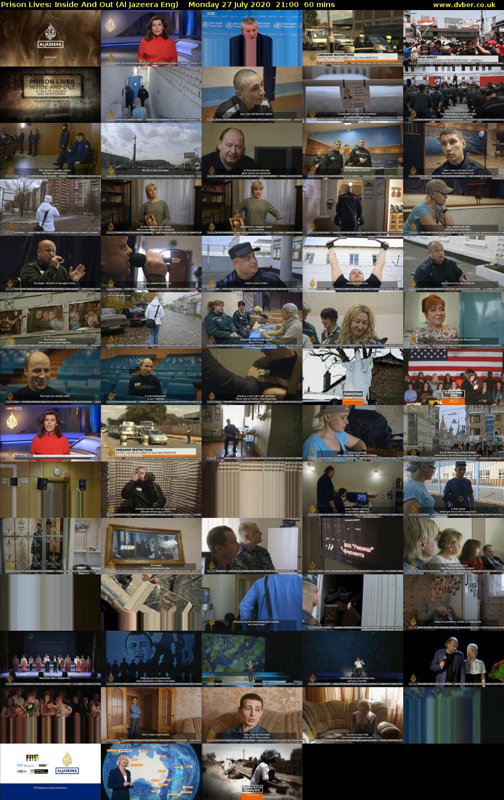 Prison Lives: Inside And Out (Al Jazeera Eng) Monday 27 July 2020 21:00 - 22:00