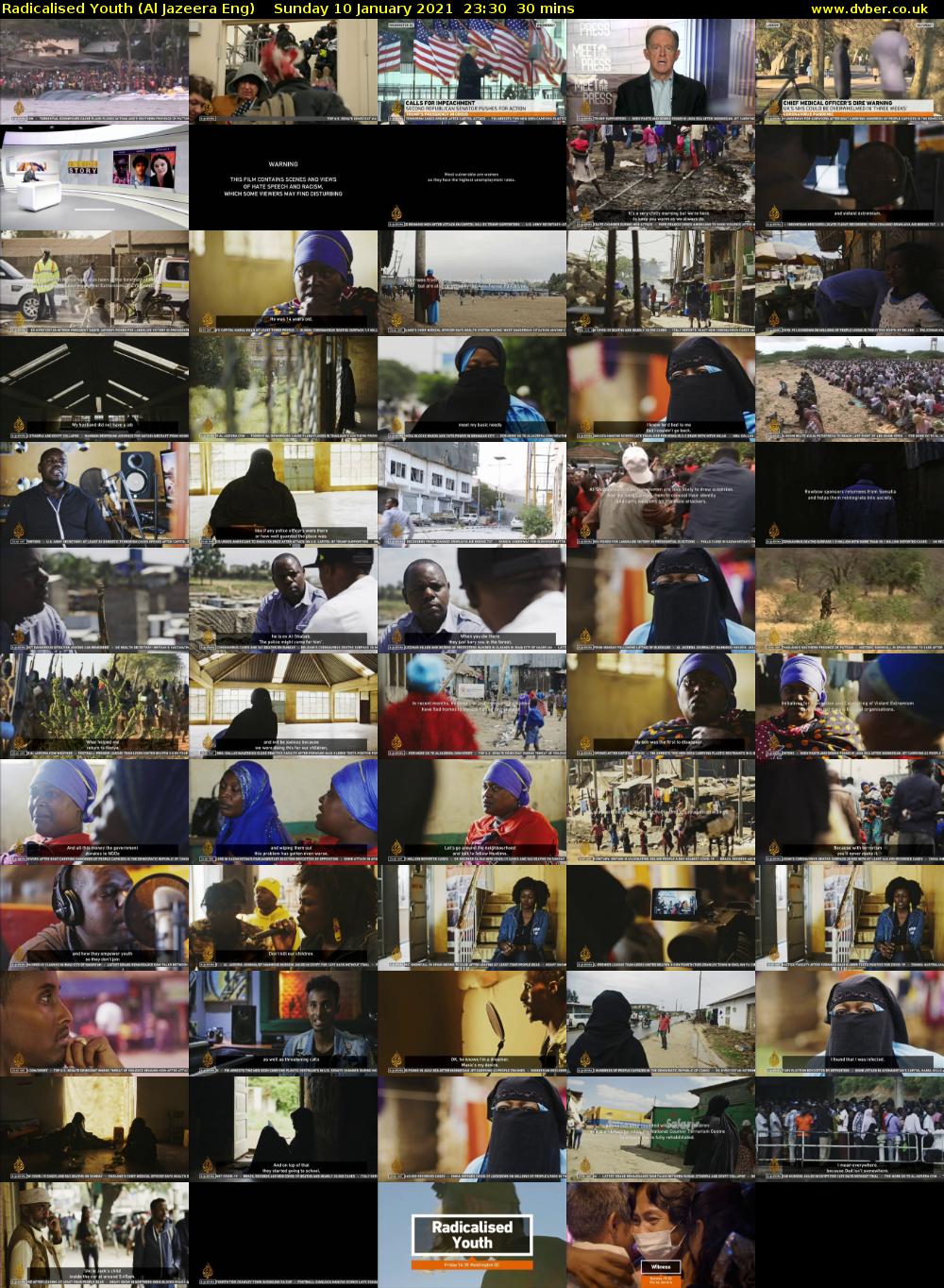 Radicalised Youth (Al Jazeera Eng) Sunday 10 January 2021 23:30 - 00:00