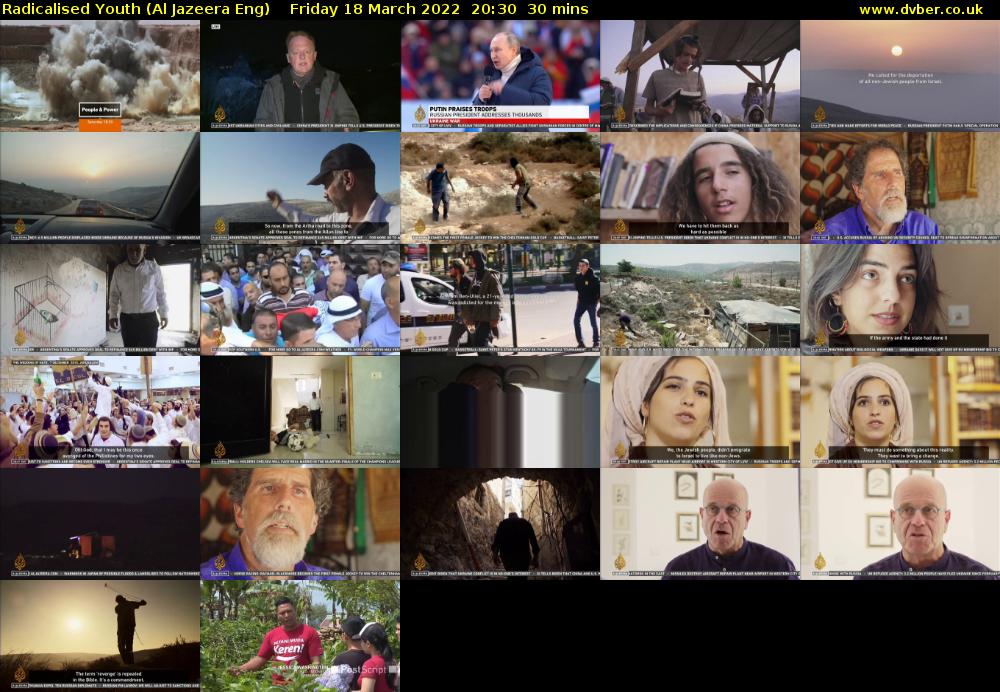 Radicalised Youth (Al Jazeera Eng) Friday 18 March 2022 20:30 - 21:00