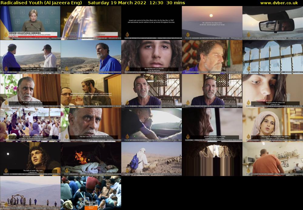 Radicalised Youth (Al Jazeera Eng) Saturday 19 March 2022 12:30 - 13:00