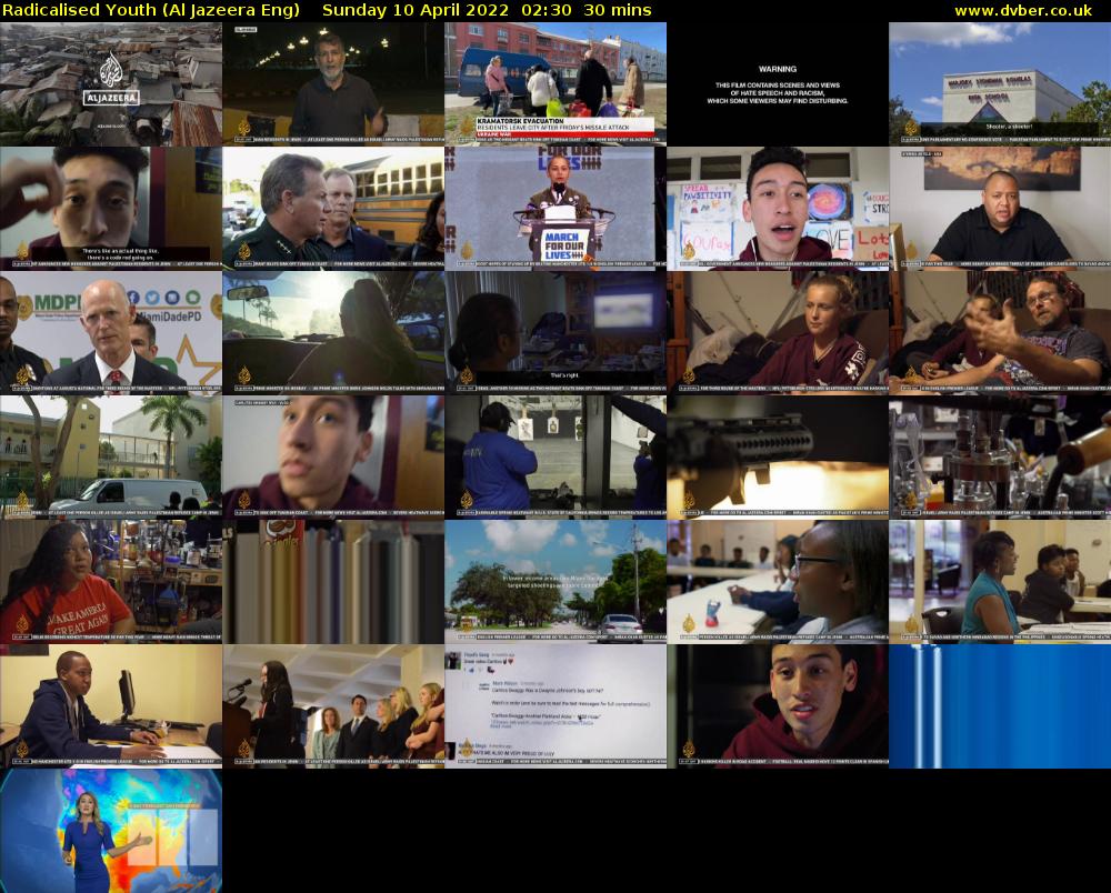 Radicalised Youth (Al Jazeera Eng) Sunday 10 April 2022 02:30 - 03:00