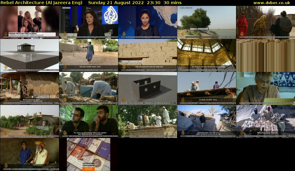 Rebel Architecture (Al Jazeera Eng) Sunday 21 August 2022 23:30 - 00:00