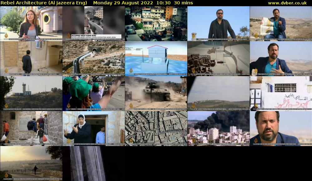 Rebel Architecture (Al Jazeera Eng) Monday 29 August 2022 10:30 - 11:00