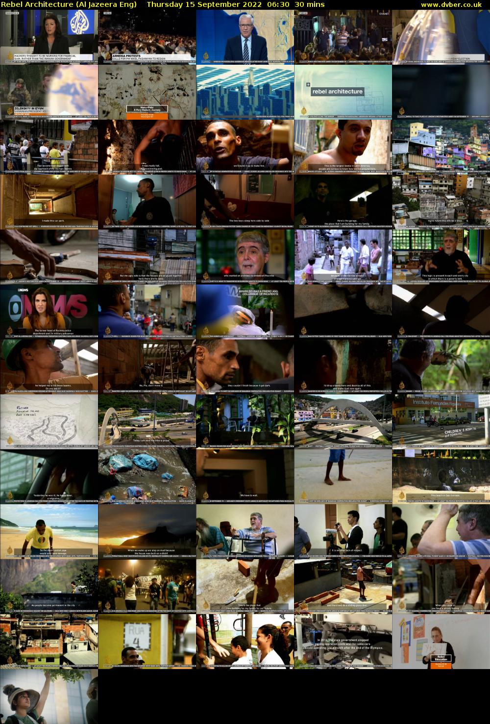Rebel Architecture (Al Jazeera Eng) Thursday 15 September 2022 06:30 - 07:00